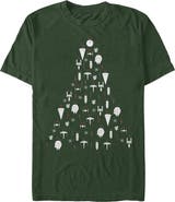 Star Wars Men's Star Wars Galactic Christmas Ornaments Graphic Tee