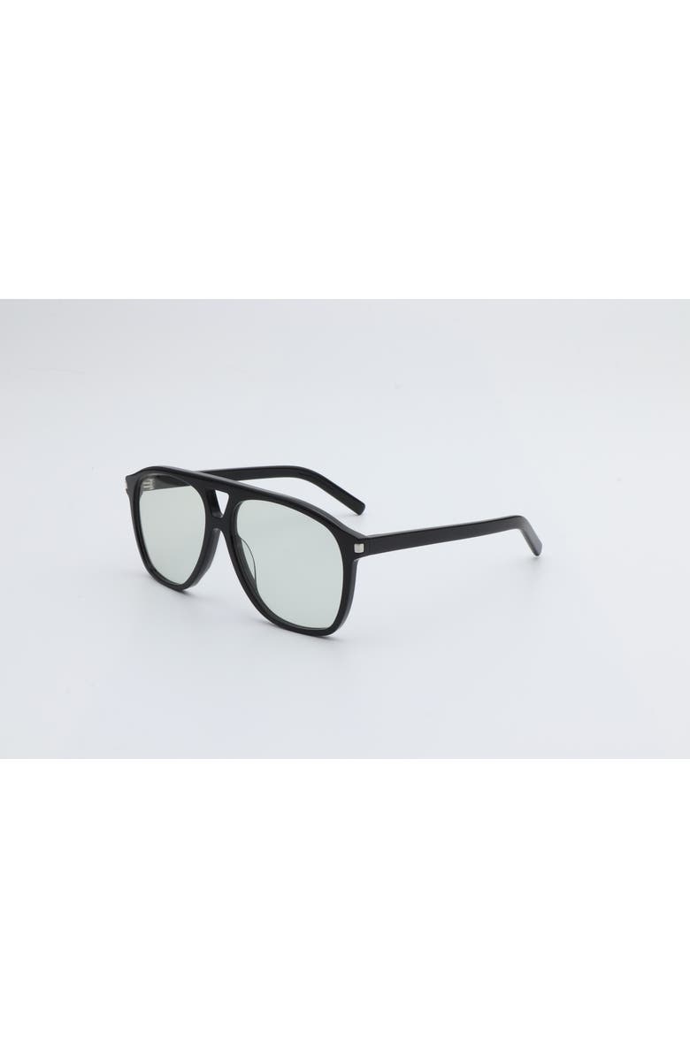 12PM STUDIOS Toronto Aviator Sunglasses, Alternate, color, Black/Smoke