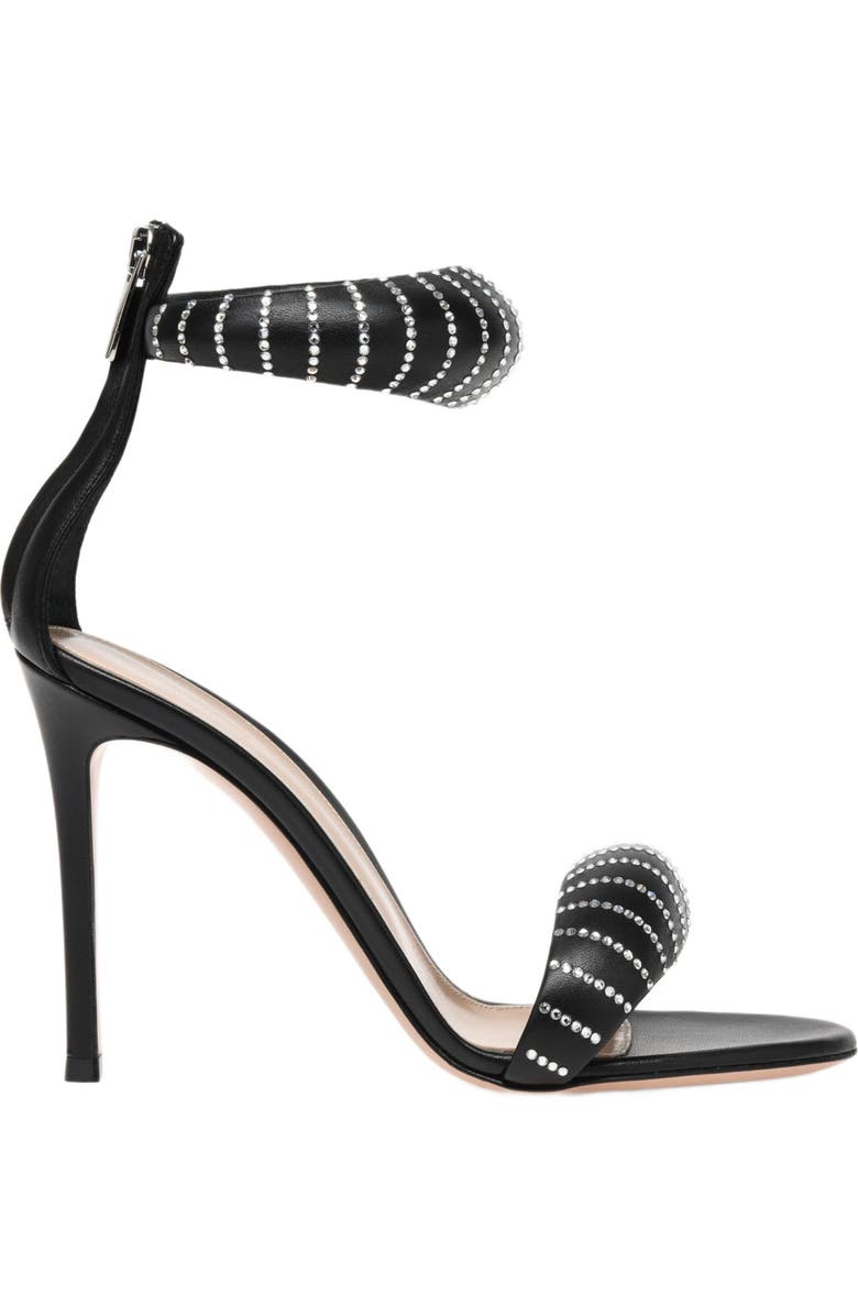 Gianvito Rossi Bijoux Crystal Sandals, Main, color,