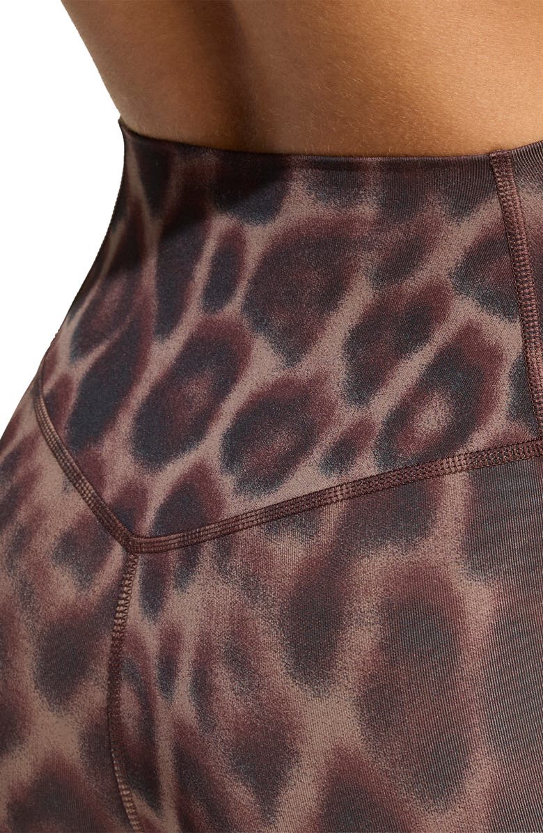 adidas Optime Essentials 3-Stripes 7/8 Leggings, Alternate, color, Earth Strata/ Black