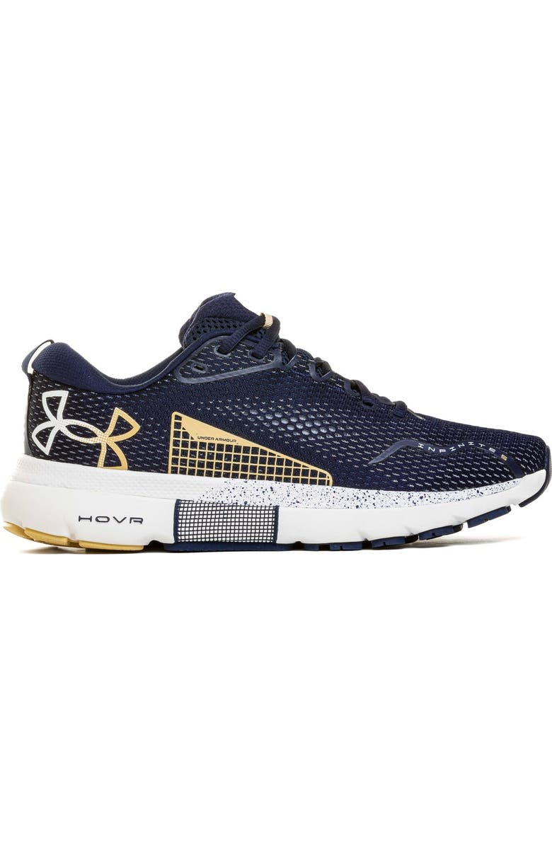 Under Armour Navy Navy Midshipmen Infinite 5 Running Shoes, Main, color,