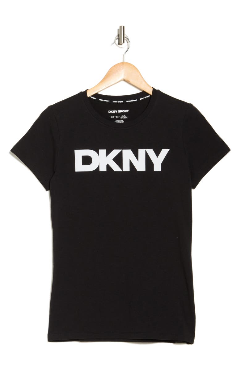 DKNY Logo Short Sleeve T-Shirt, Alternate, color, 