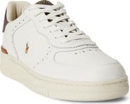 Polo Ralph Lauren Croc Embossed Tweed Brogue Sneaker