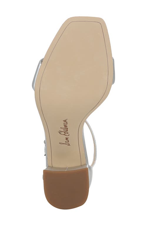 Sam Edelman Daniella Ankle Strap Sandal In Silver