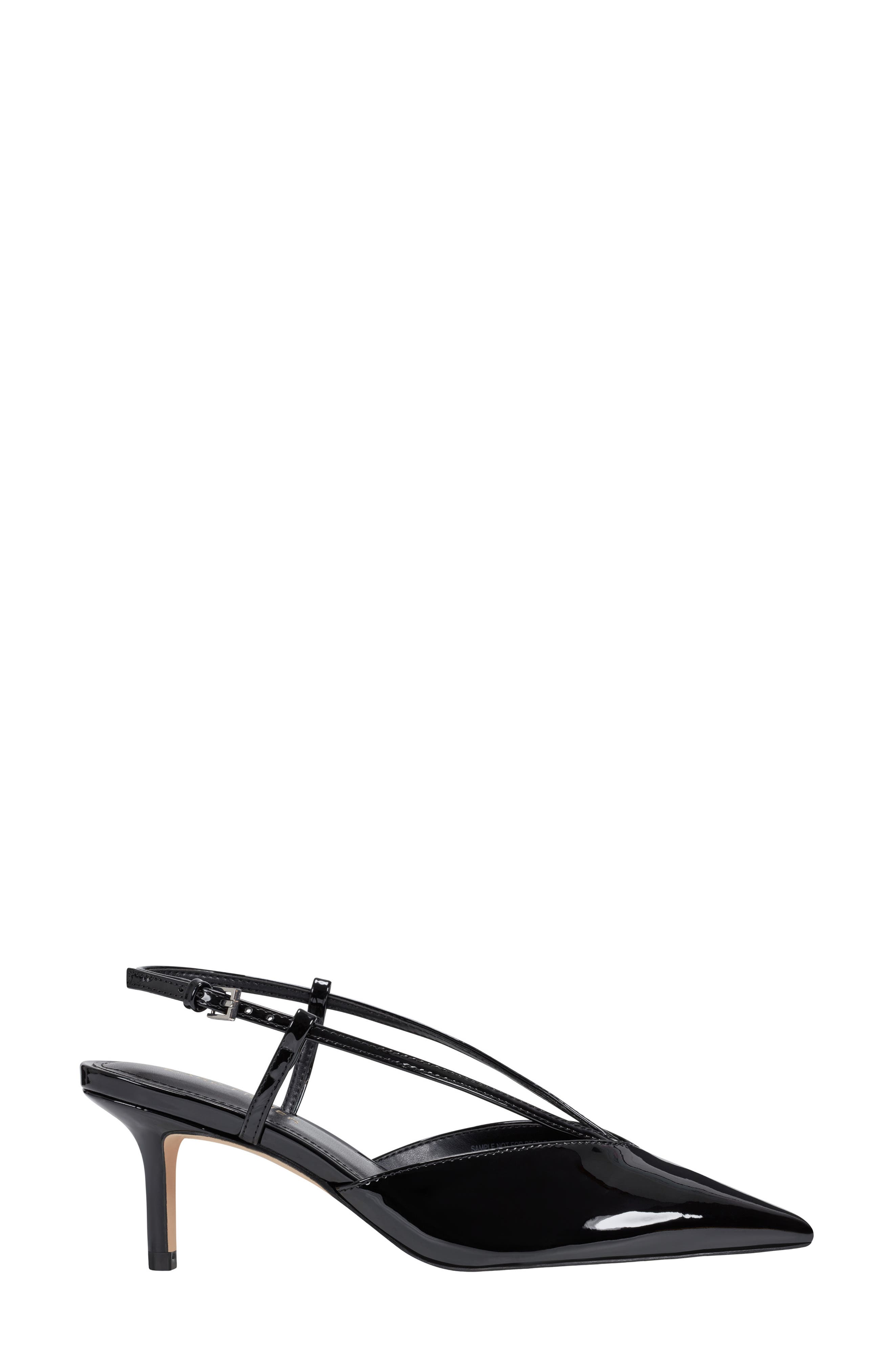 Marc Fisher Avila Kitten Heel Slingback Pump, Alternate, color, Black