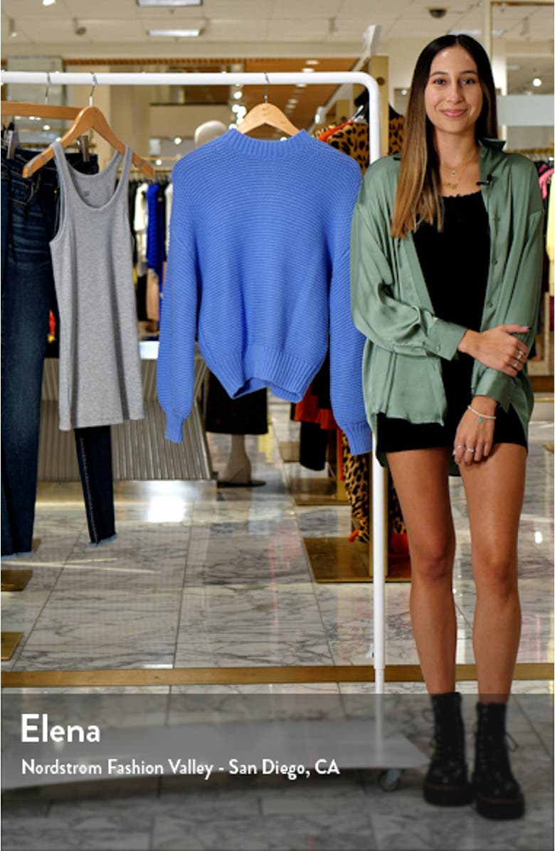 Back Button Crewneck Sweater, sales video thumbnail