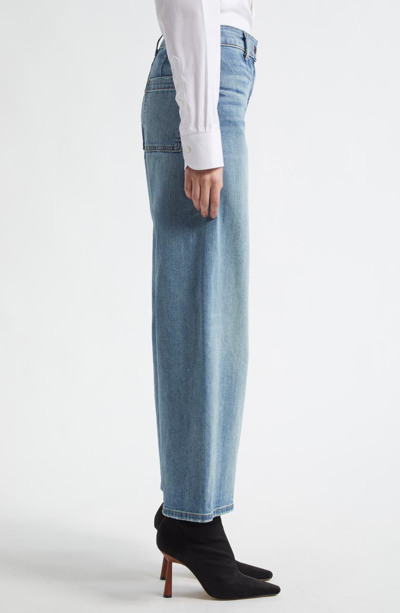 Nili Lotan Megan Wide Leg Jeans, Alternate, color, Summer Wash