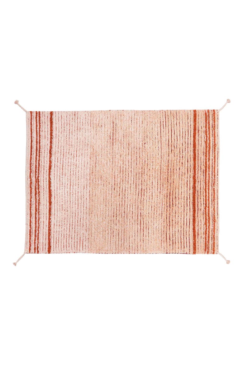 Reversible Washable Recycled Cotton Blend Rug, Alternate, color, TOFFEE/ NATURAL LIGHT HONEY