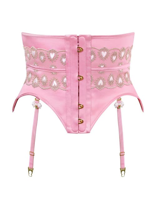 Scarlett Gasque Kiss-me-quick Waspie In Pink