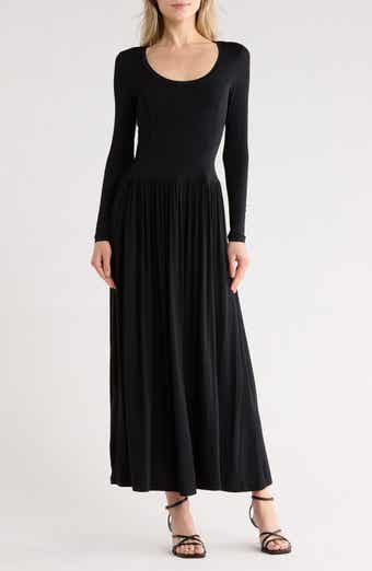 Ulla Johnson Amal Long Sleeve Jersey Maxi Dress
