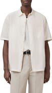 AllSaints Veda Linen Blend Camp Shirt