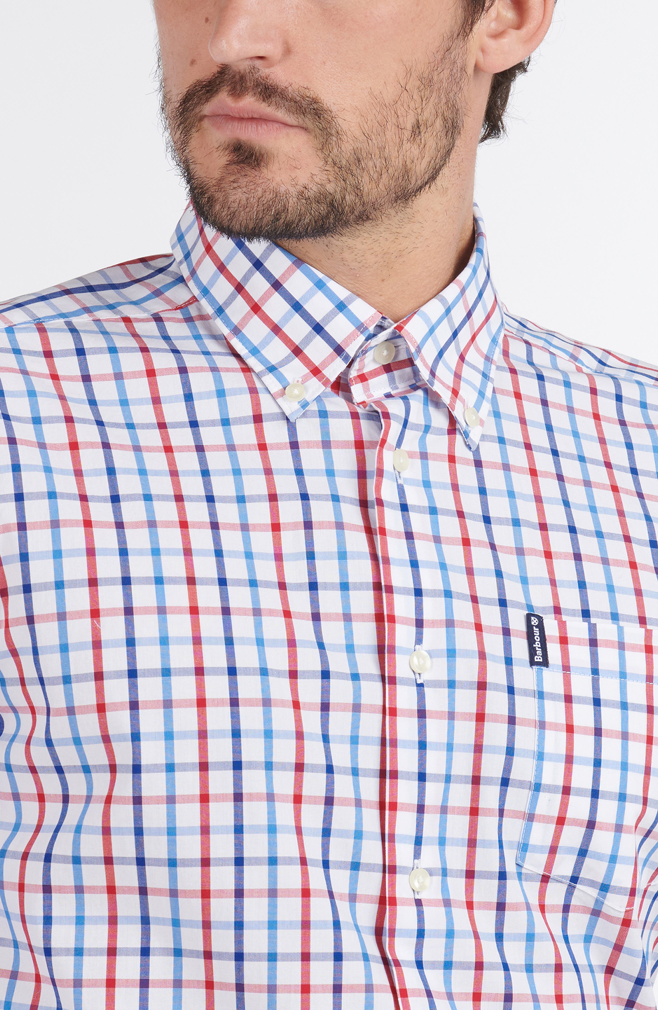 Barbour Tailored Fit Tattersall Button-Down Shirt (Men) | Nordstrom