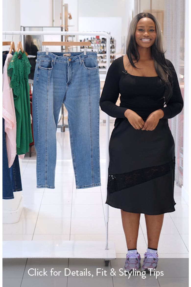 Blair Fab Ab Seamed High Waist Ankle Slim Straight Leg Jeans video