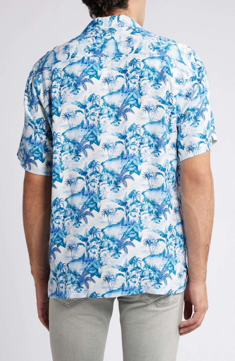 Tommy Bahama Hidden Horizons Silk Jacquard Camp Shirt, Alternate, color,