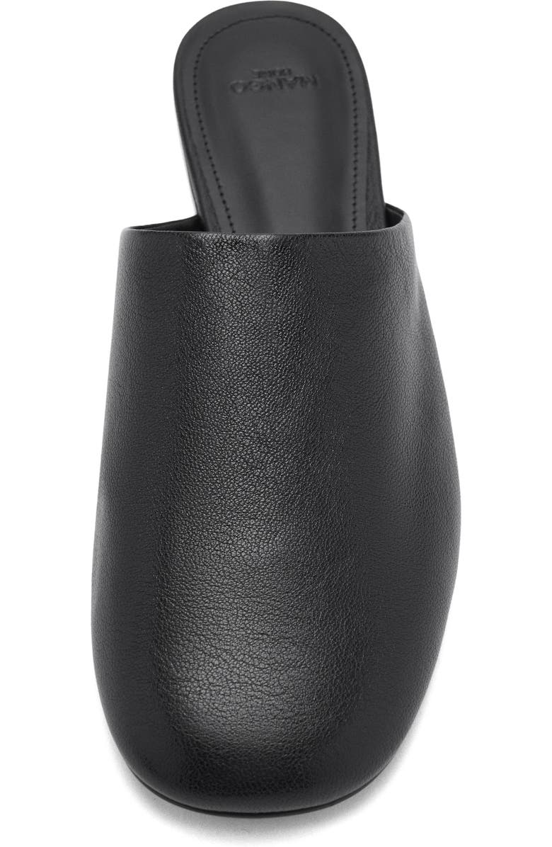 MANGO Square Toe Mule, Alternate, color, Black