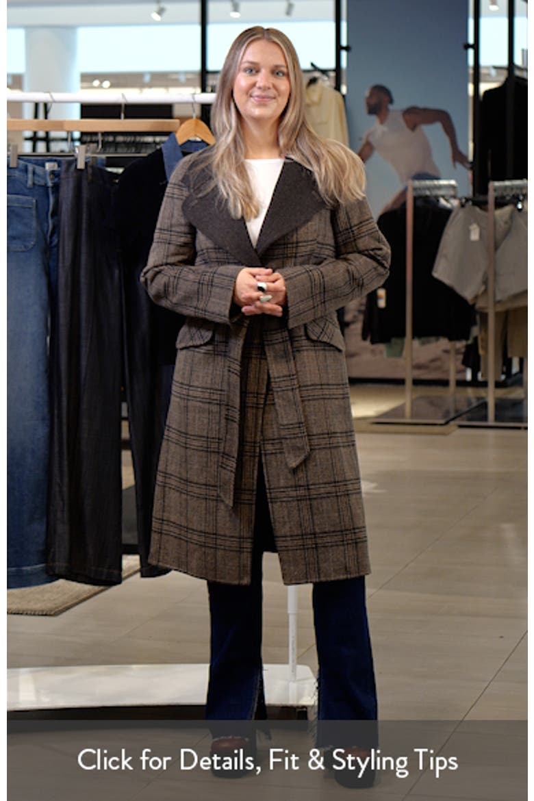 Double Face Wool Blend Wrap Coat video