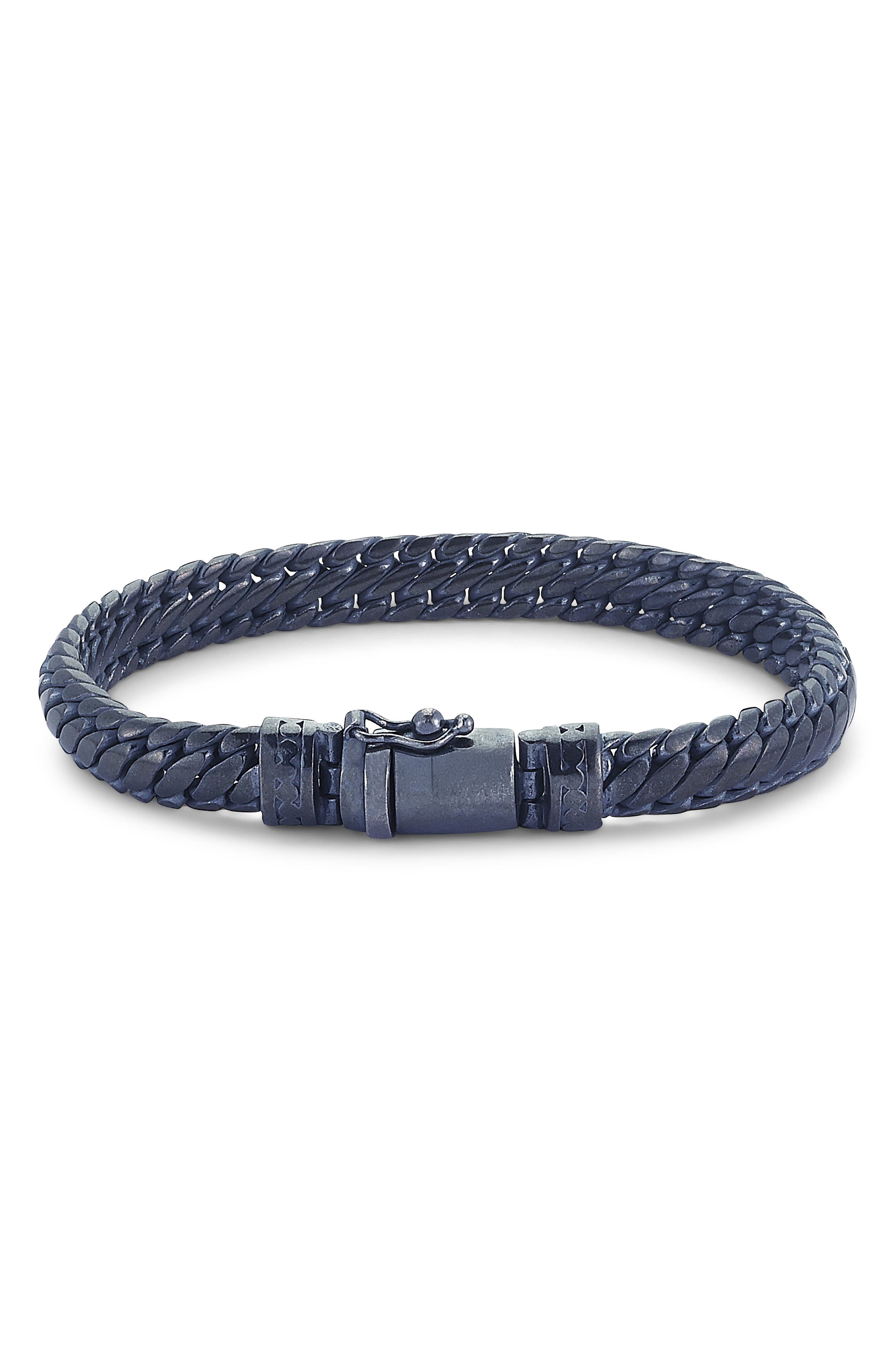 SAMUEL B. Black Rhodium Chain Bracelet
