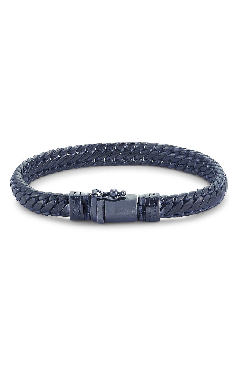SAMUEL B. Black Rhodium Chain Bracelet, Main, color, Silver/ Black
