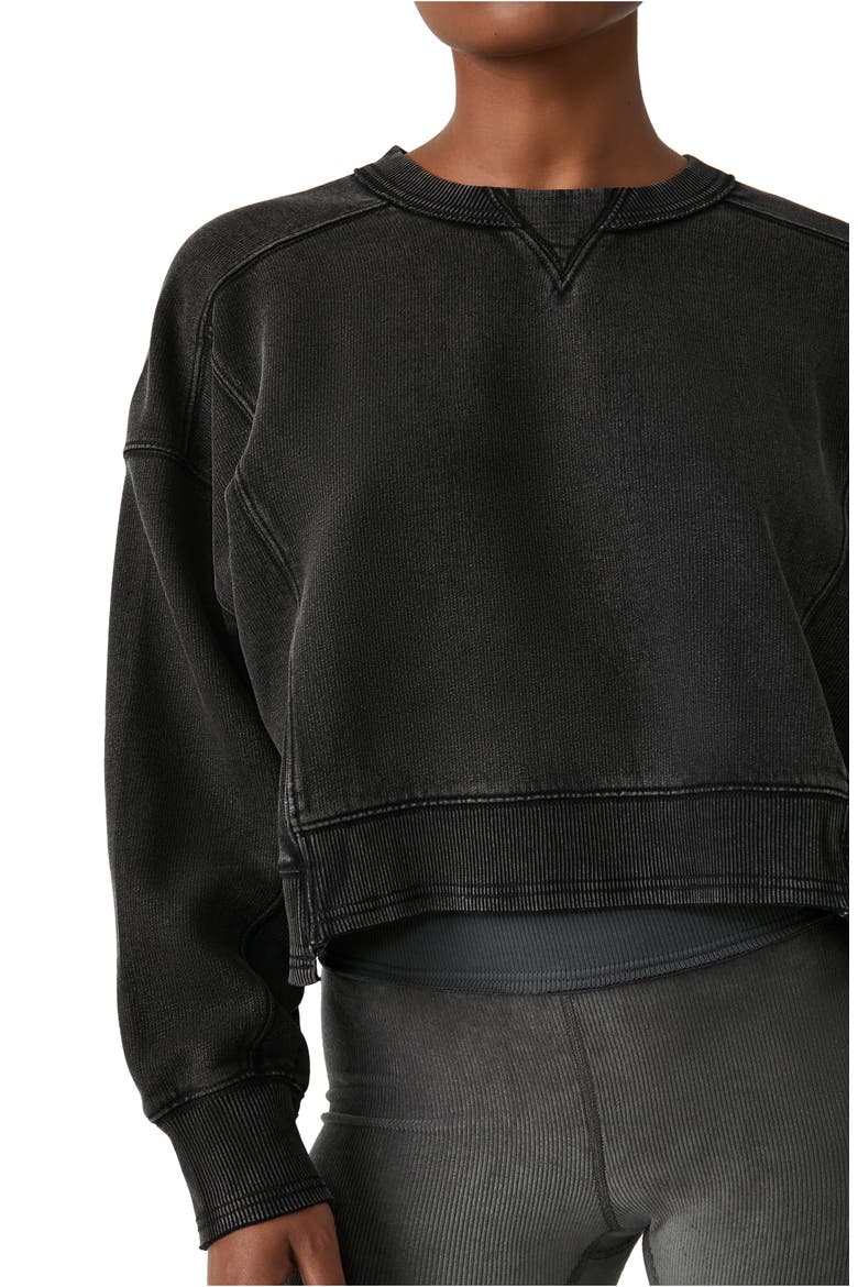 FP Movement Intercept Cotton Blend Sweatshirt, Alternate, color, BLACK