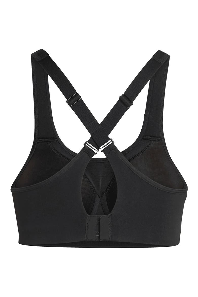Optime Workout High Support Sports Bra, Alternate, color, BLACK
