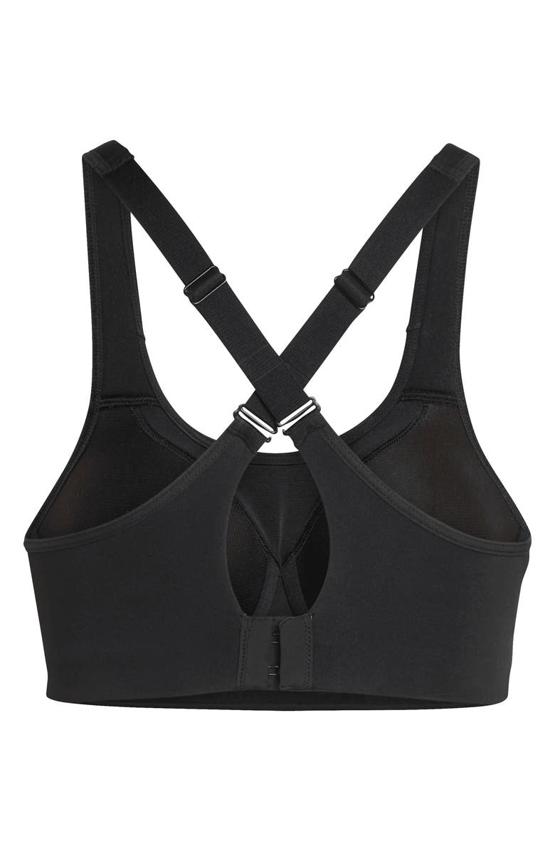 adidas Optime Workout High Support Sports Bra, Alternate, color, Black