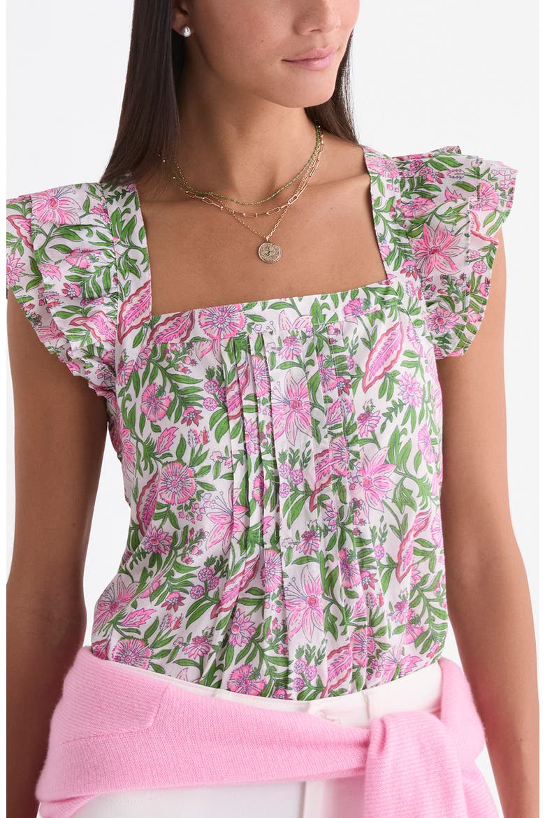 Shiloh Square Neck Top, Alternate, color, WHITE CAP BAYLEY