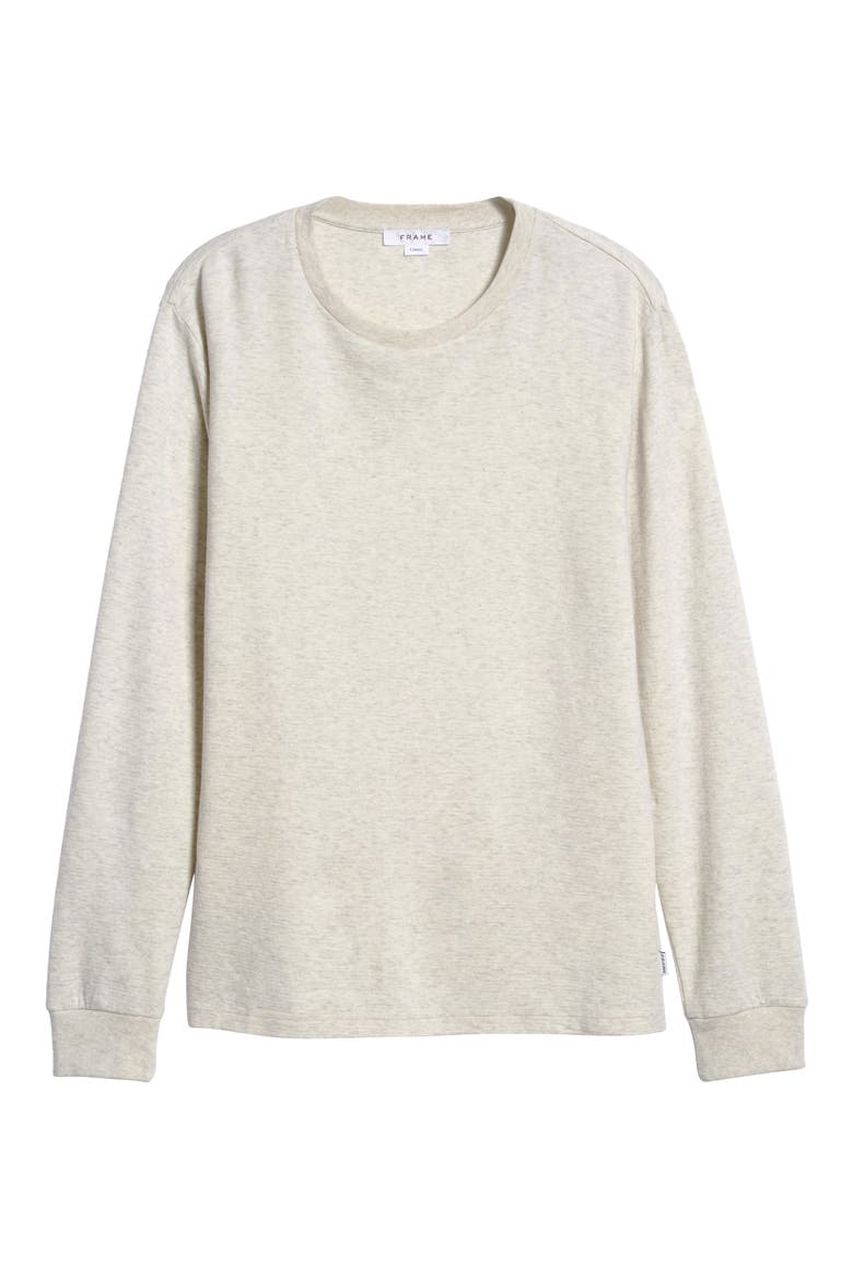 Duo Fold Long Sleeve Cotton T-Shirt, Alternate, color, OATMEAL HEATHER