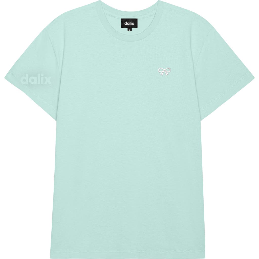 Dalix Womens Bow Lightweight Everyday Tee In Blue