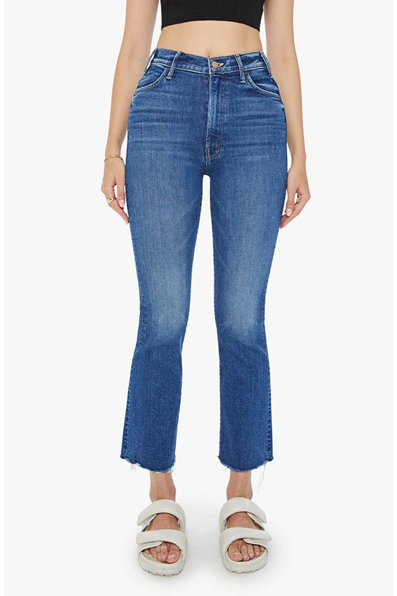 The Hustler Frayed Ankle Jeans, Main, color, GRASPING AT STRAWS