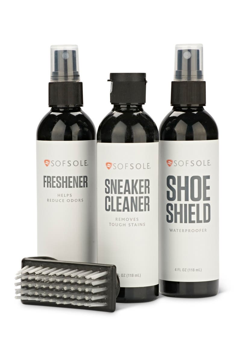 IMPLUS Sneaker Care 4-Piece Set, Main, color, Black