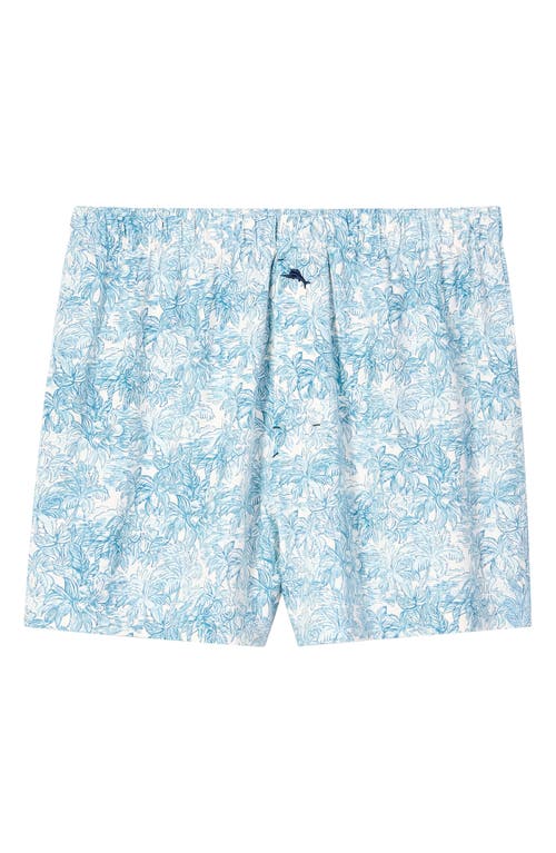 Tommy Bahama Knit Stretch Cotton Boxers In Blue