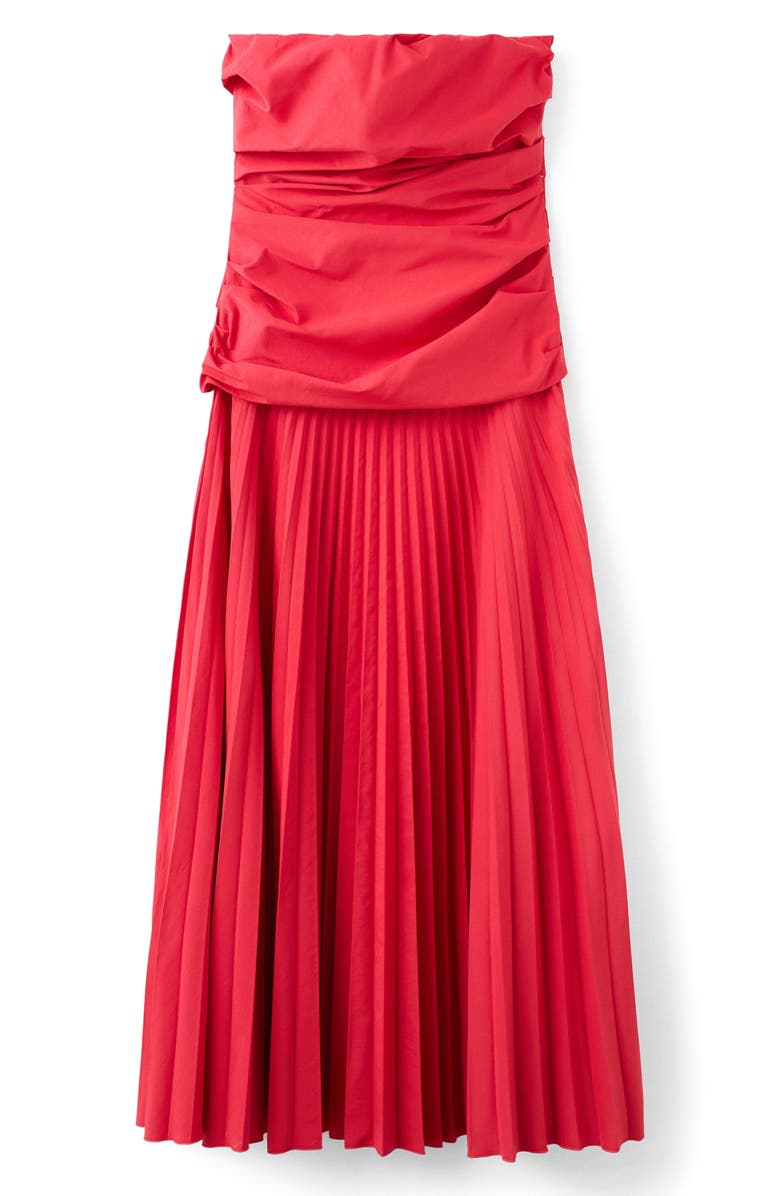 MANGO Strapless Midi Dress, Main, color,