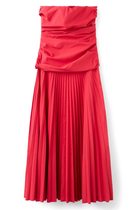 Strapless Midi Dress