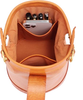 Doctor Bucket Leather Crossbody Bag