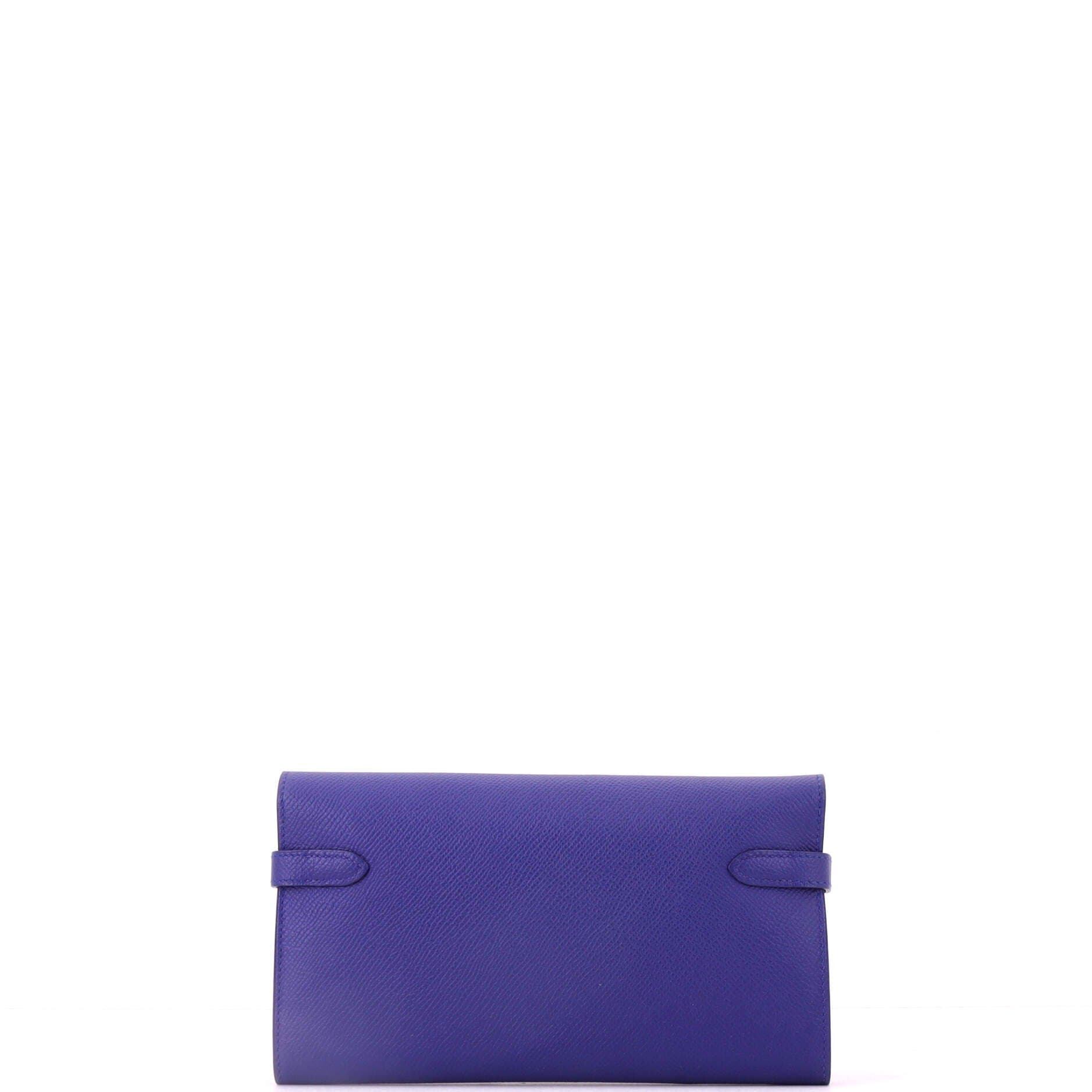 Kelly Wallet Epsom Long, Alternate, color, Blue