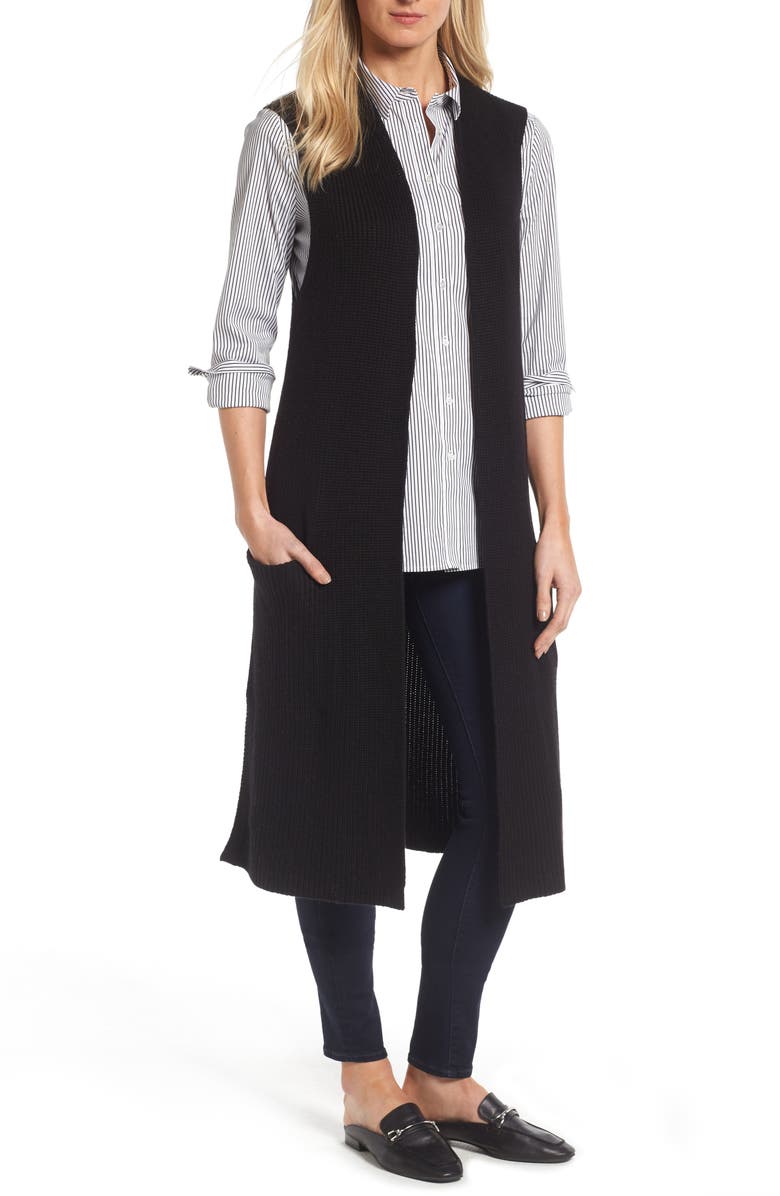Halogen<sup>®</sup> Long Knit Vest, Main, color, 