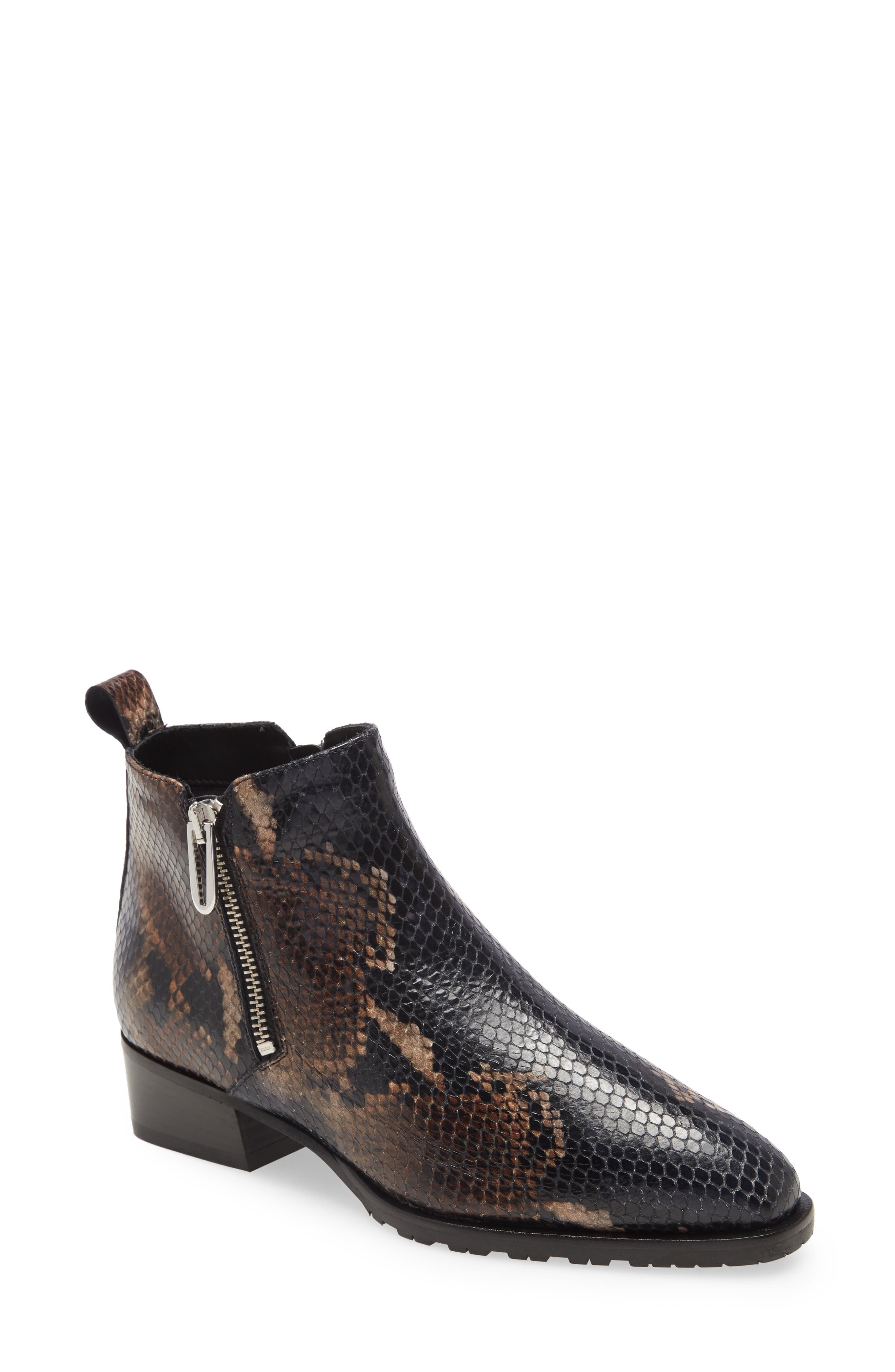 Fantina Weatherproof Bootie, Main, color, NAVY/ BROWN