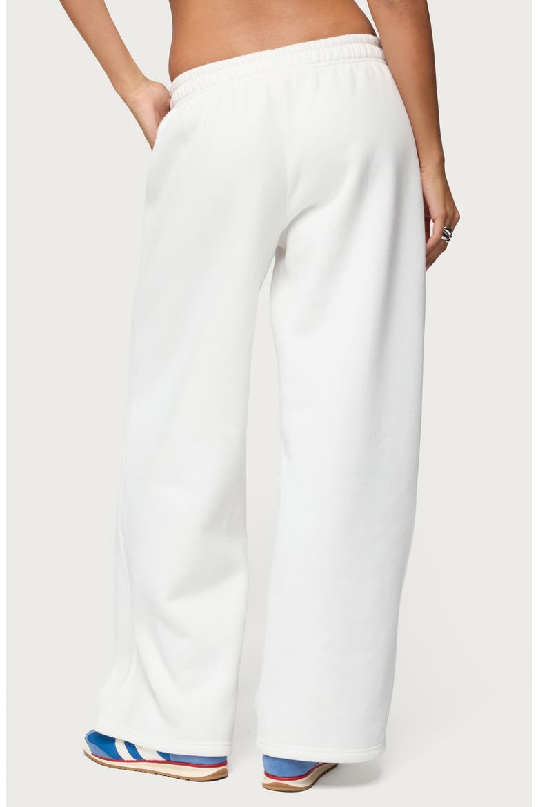 Keychain Cutie Straight Leg Sweatpants, Alternate, color, WHITE