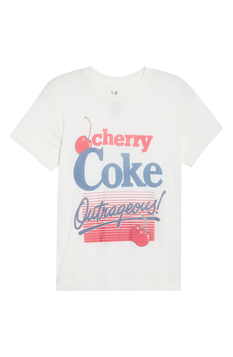 Junk Food Outrageous Cherry Coke T-Shirt, Main, color, Vintage White