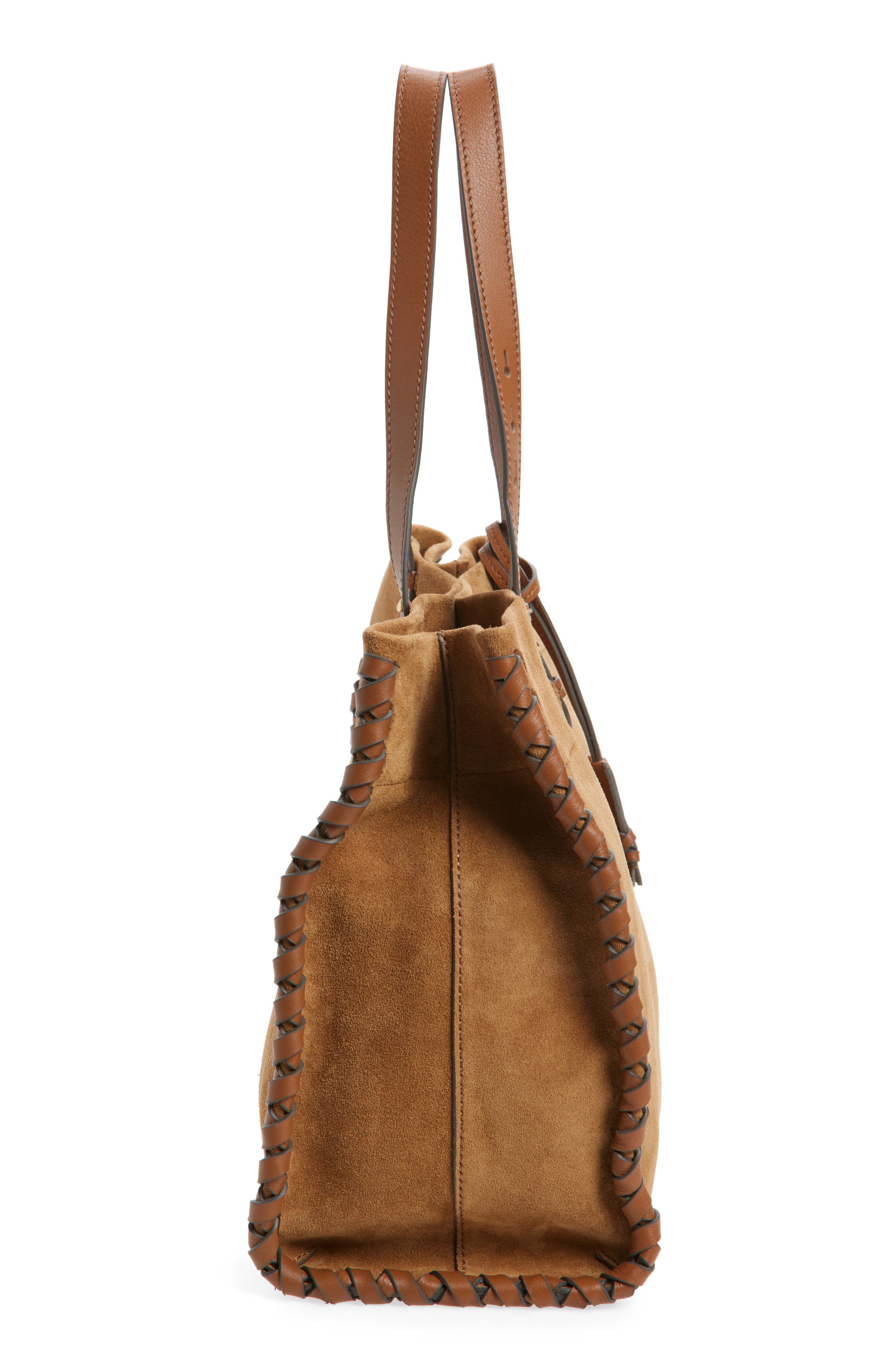 Anya Hindmarch Mortimer Whipstitch Tote, Alternate, color, Pecan