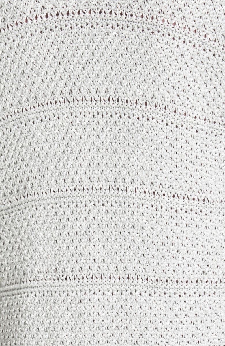 Caslon<sup>®</sup> Open Stitch Long Cotton Cardigan, Alternate, color,