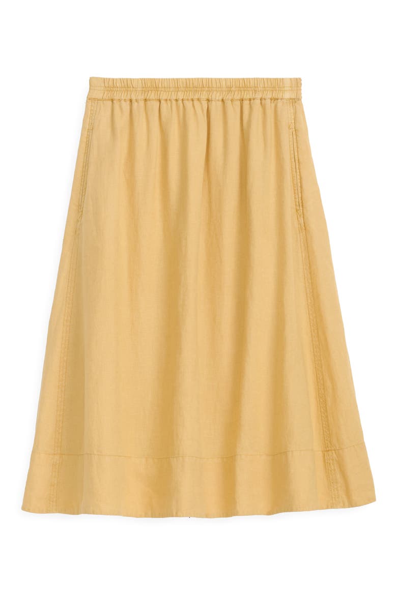 Maddie Linen Skirt, Alternate, color, LIGHT SIENNA
