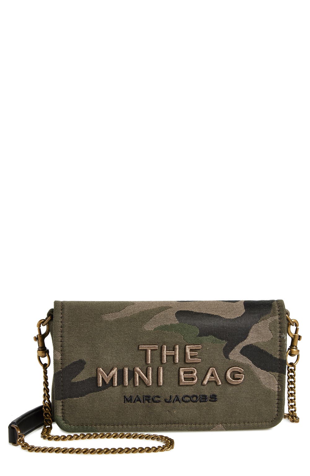 The Mini Bag Camo Jacquard Shoulder Bag, color, CAMO MULTI
