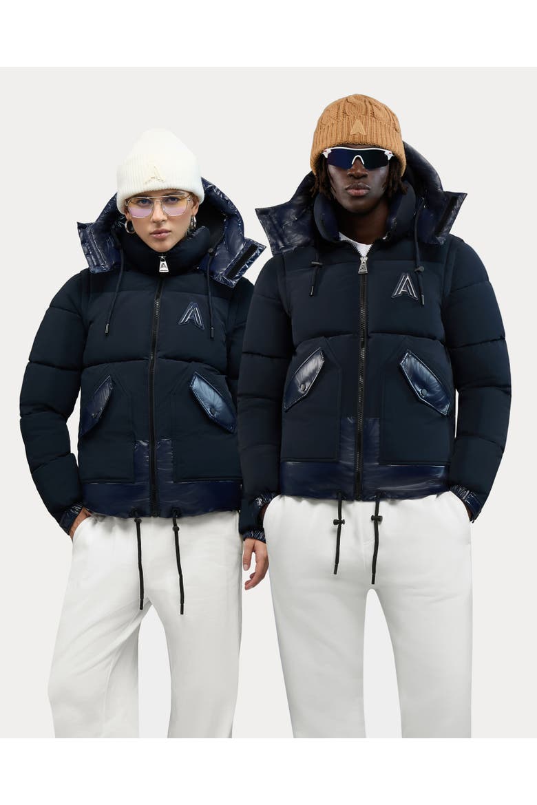 Megeve 2-In-1 Relaxed Fit Puffer, Main, color, Midnight