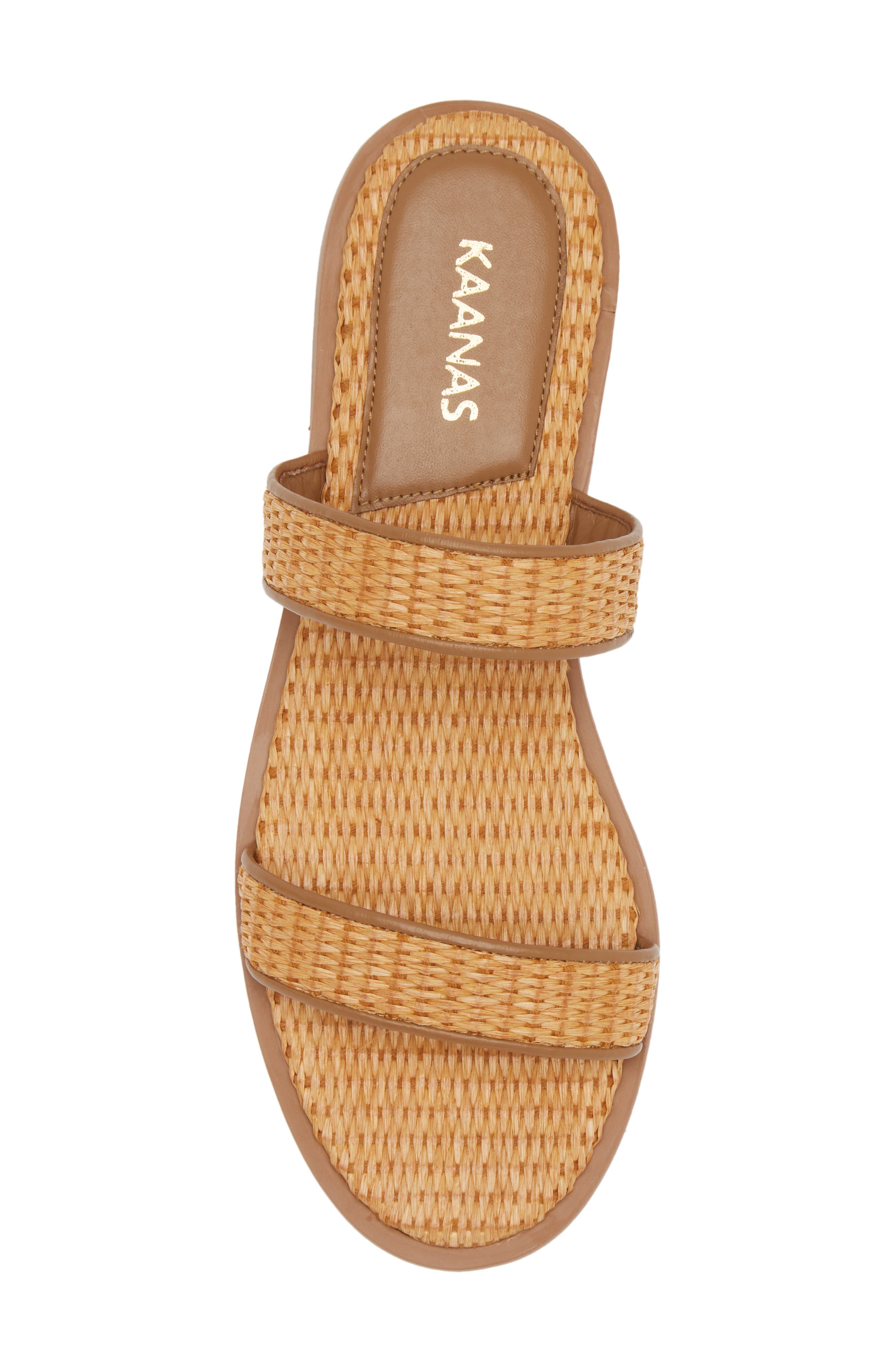 Kaanas Barita Basketweave Slide Sandal, Alternate, color, 