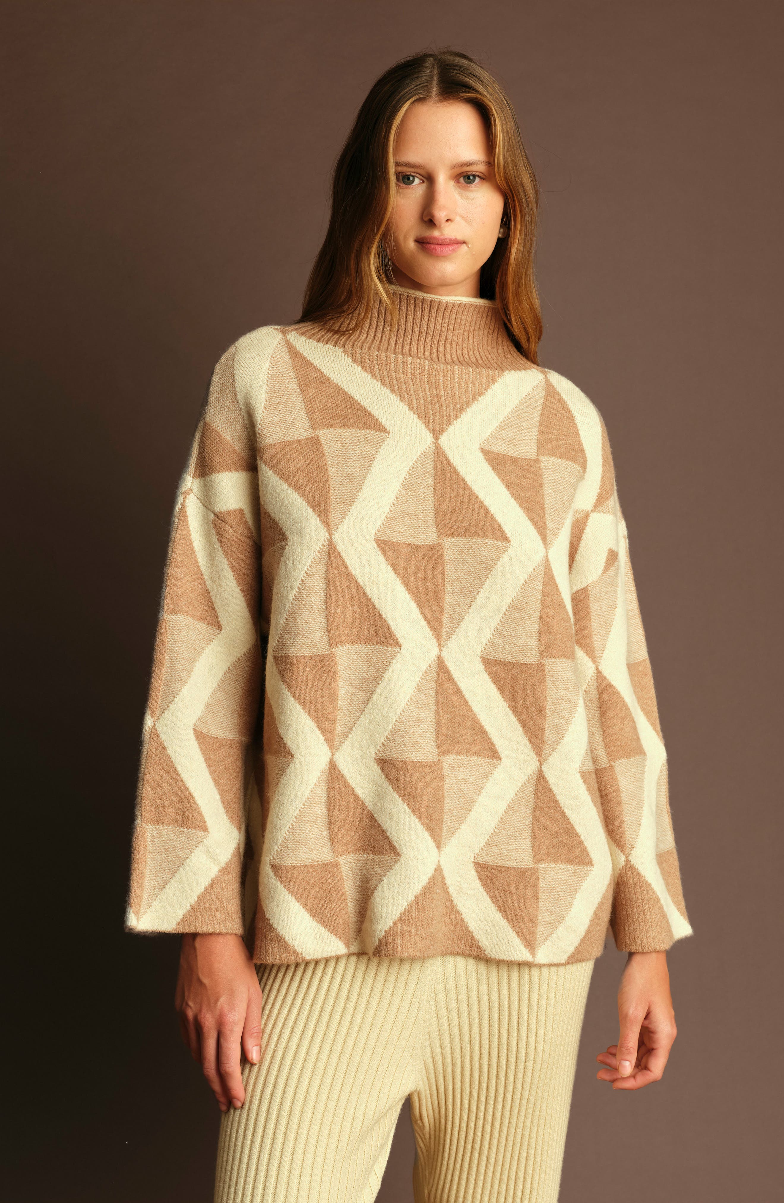 Troy Mock Neck Sweater - image 2