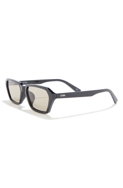 Otra Izzy Rectangular Sunglasses In Black/ Olive
