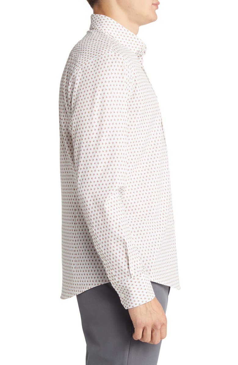 Mizzen+Main Men's Leeward Floral Stretch No-Tuck Button-Up Shirt, Alternate, color, 