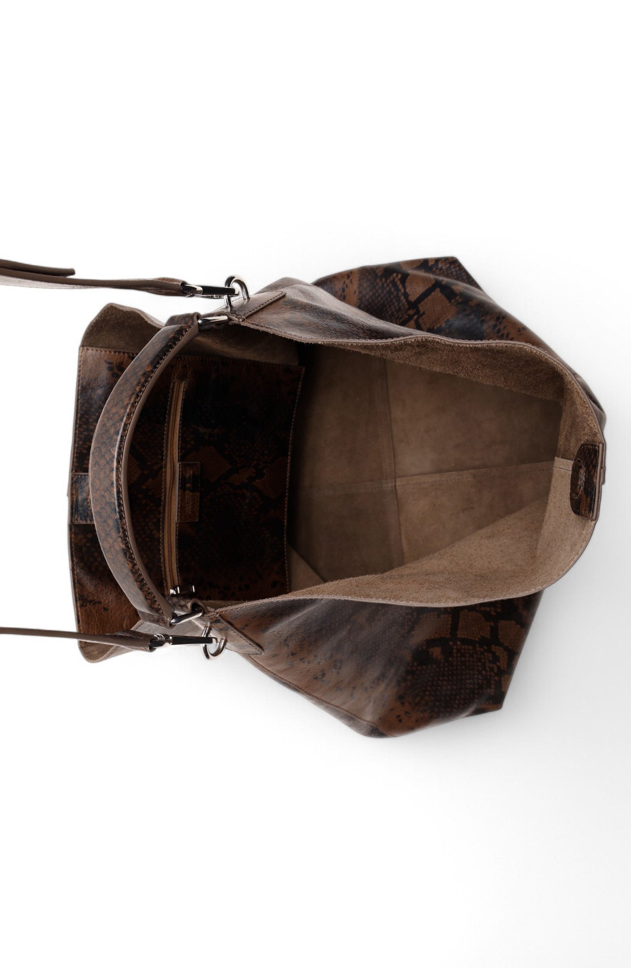 Walter Baker Kennedy Shoulder Bag, Alternate, color, Truffle Snake