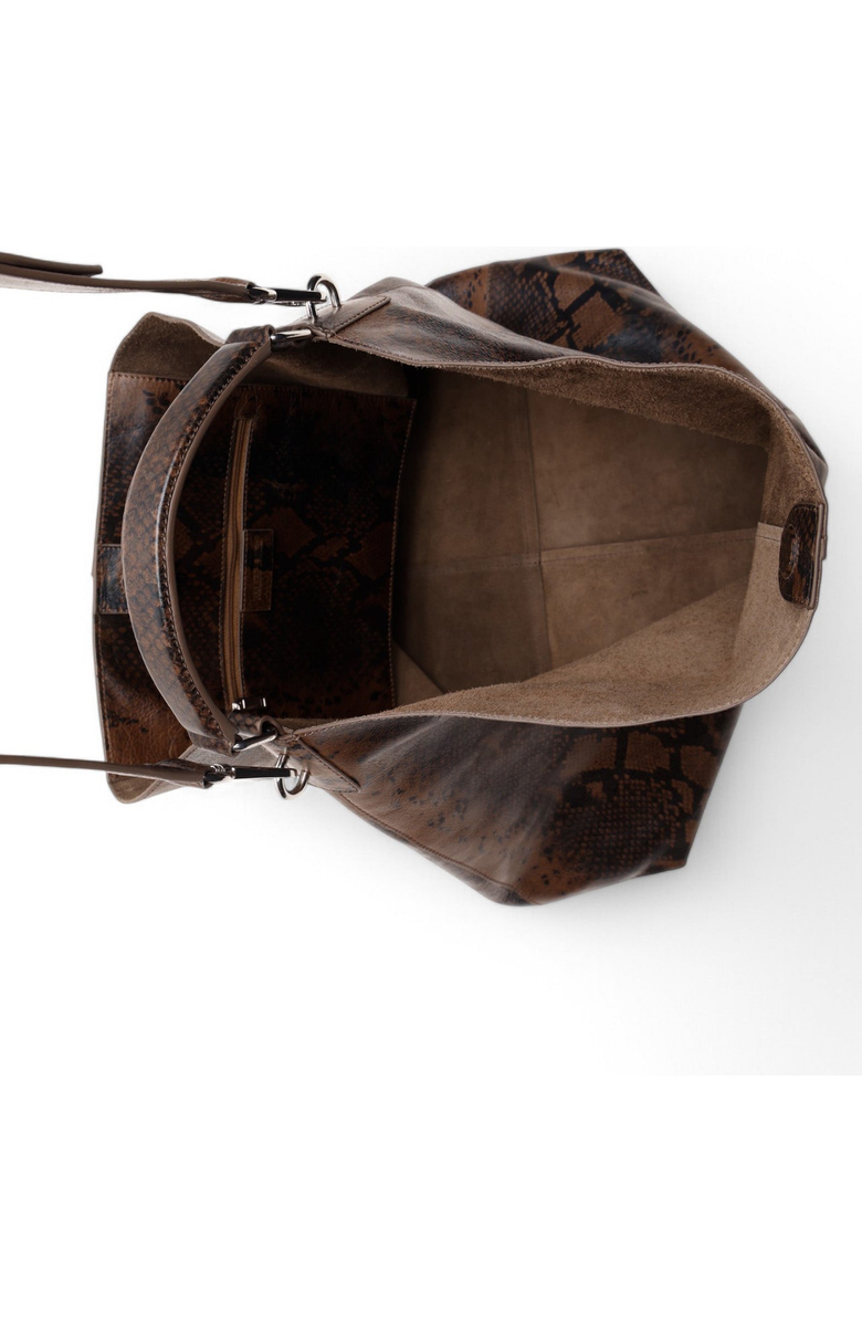 Walter Baker Kennedy Shoulder Bag, Alternate, color, Truffle Snake